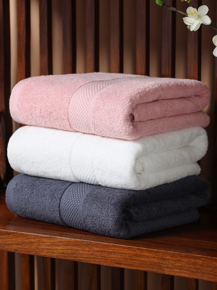 12 Pack Luxury Hotel Bath Towels 27x52 High Quality Soft Ring Spun Cotton  14 Lbs with Designer Dobby Border