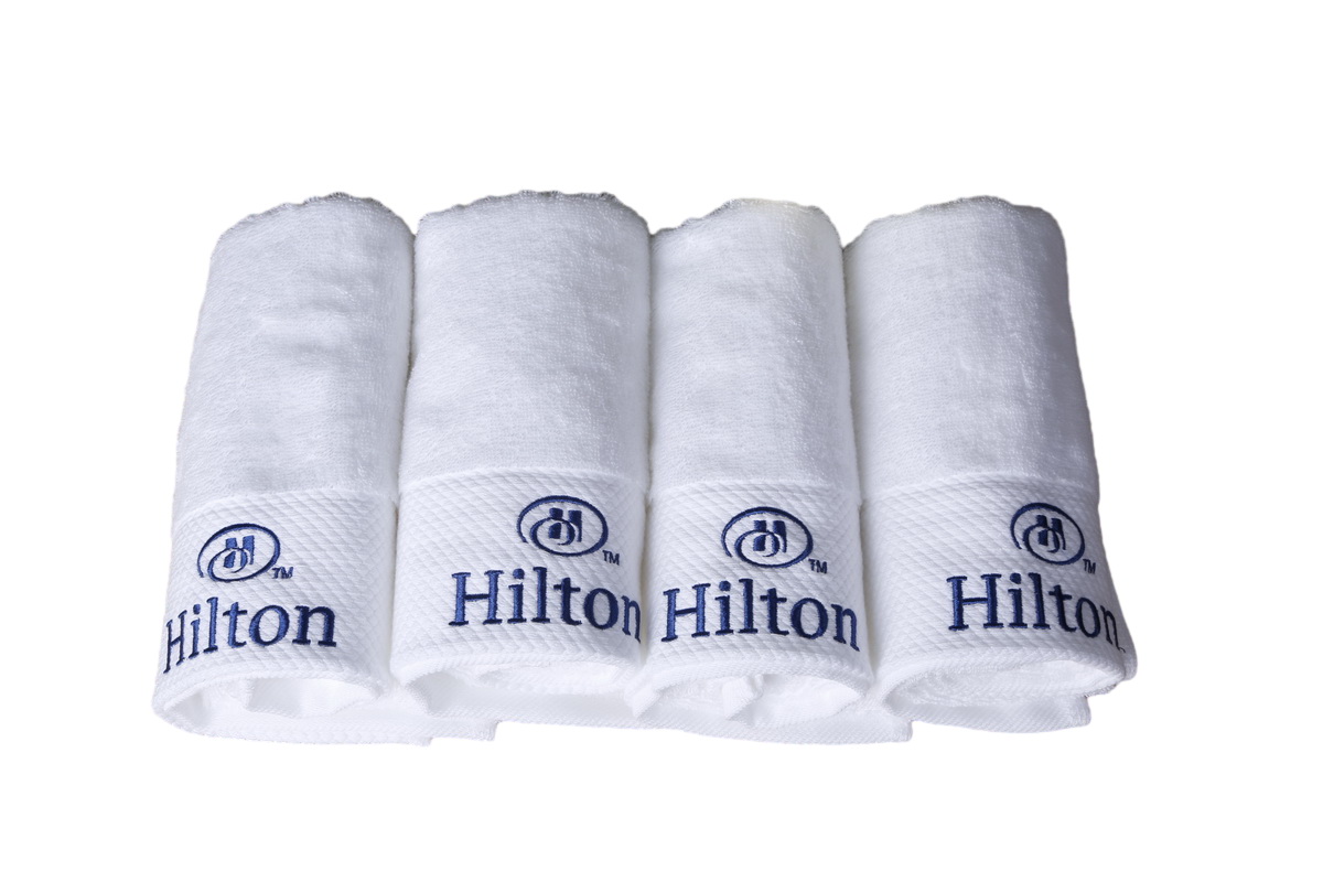 Buy Wholesale China Luxury Hilton Hotel Bathroom 6 Piece 100% Cotton Terry  Dobby Bath Towel Sets & Towel Sets at USD 0.413