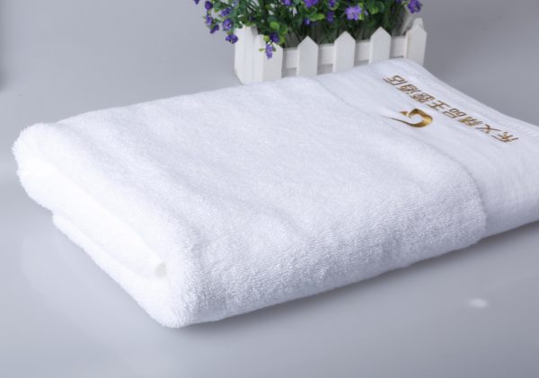 commercial 16s 1ply hotel towels with dobby border
