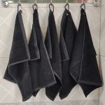 terry velour towels with embroidery