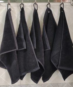 terry velour towels with embroidery