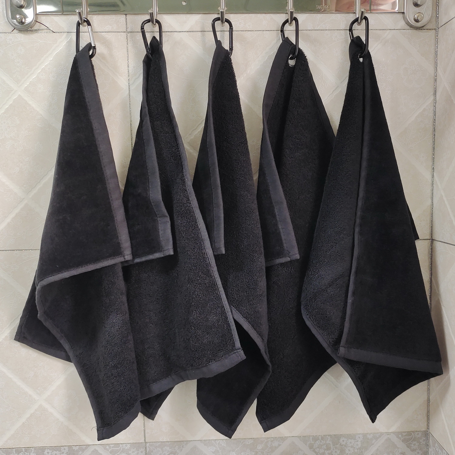 terry velour towels with embroidery
