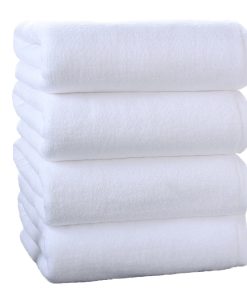 white bath towels for hotels, motels and resorts