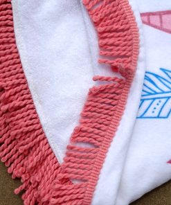 100% cotton round beach towels