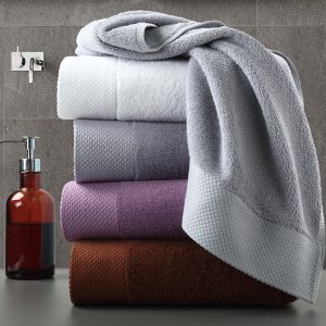 bordered towels
