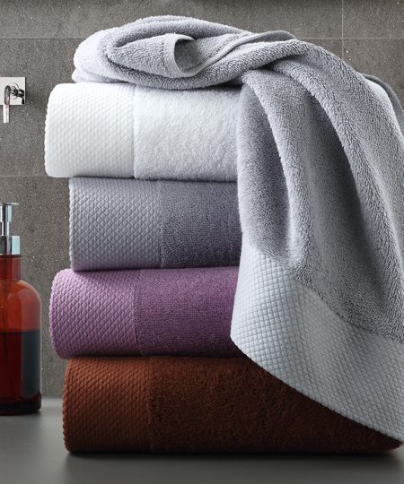 bordered towels