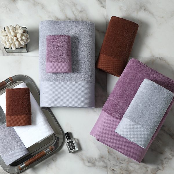 bordered towels