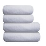 white bath towels for hotels, motels and resorts