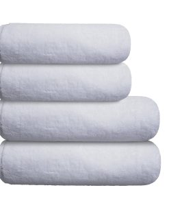 white bath towels for hotels, motels and resorts