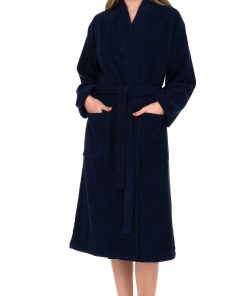 100% cotton terry towel bathrobe