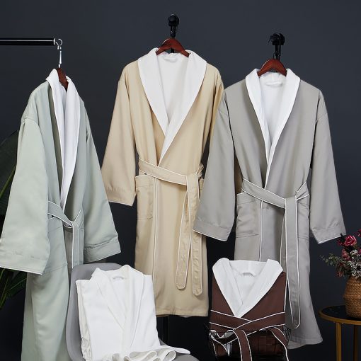 double layer bathrobe