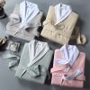 double layer bathrobe
