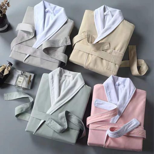 double layer bathrobe